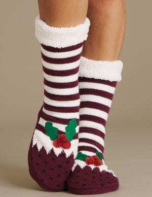 Moccasin slipper socks online womens