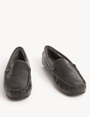 Moccasin clearance leather slippers