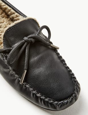 marks and spencer mens moccasin slippers