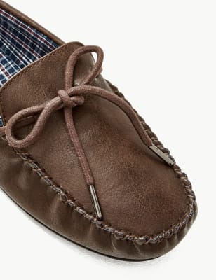 marks and spencer mens moccasin slippers