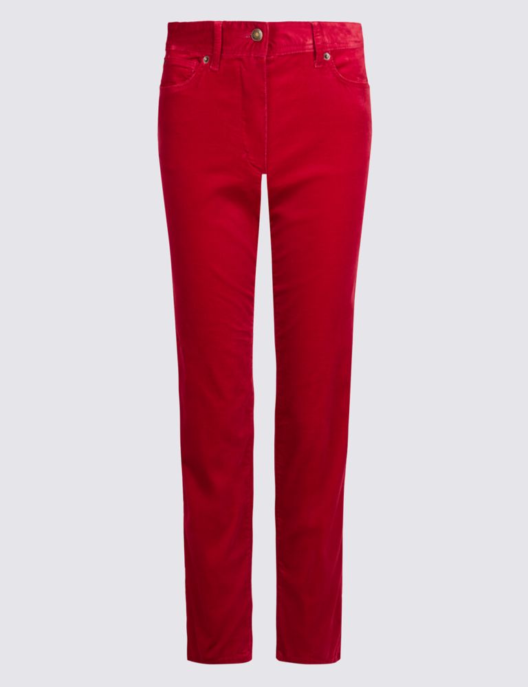 Modal Blend Cropped Straight Leg Trousers 2 of 6