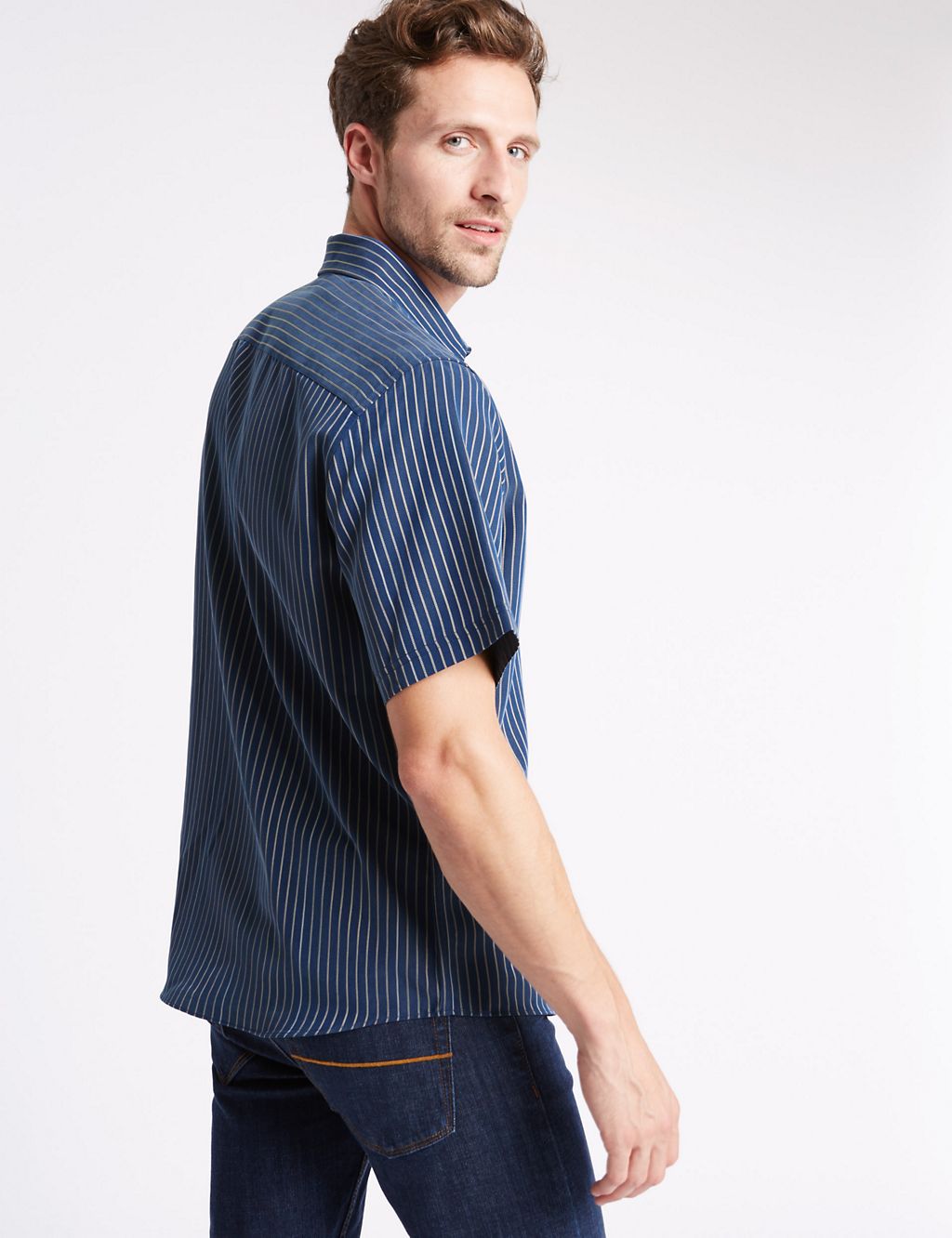 Modal Blend Easy Care Shirt with Pocket 2 of 3