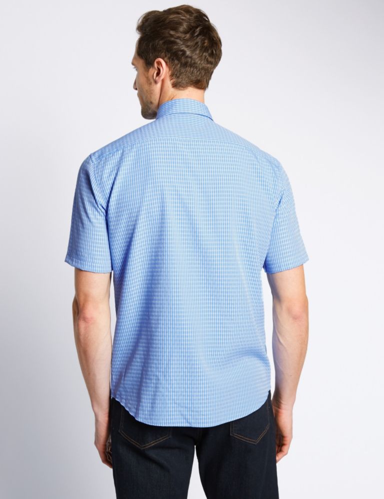 Modal Blend Easy Care Shirt with Pocket 3 of 4