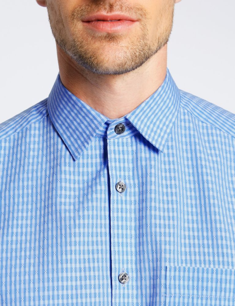 Modal Blend Easy Care Shirt with Pocket 4 of 4