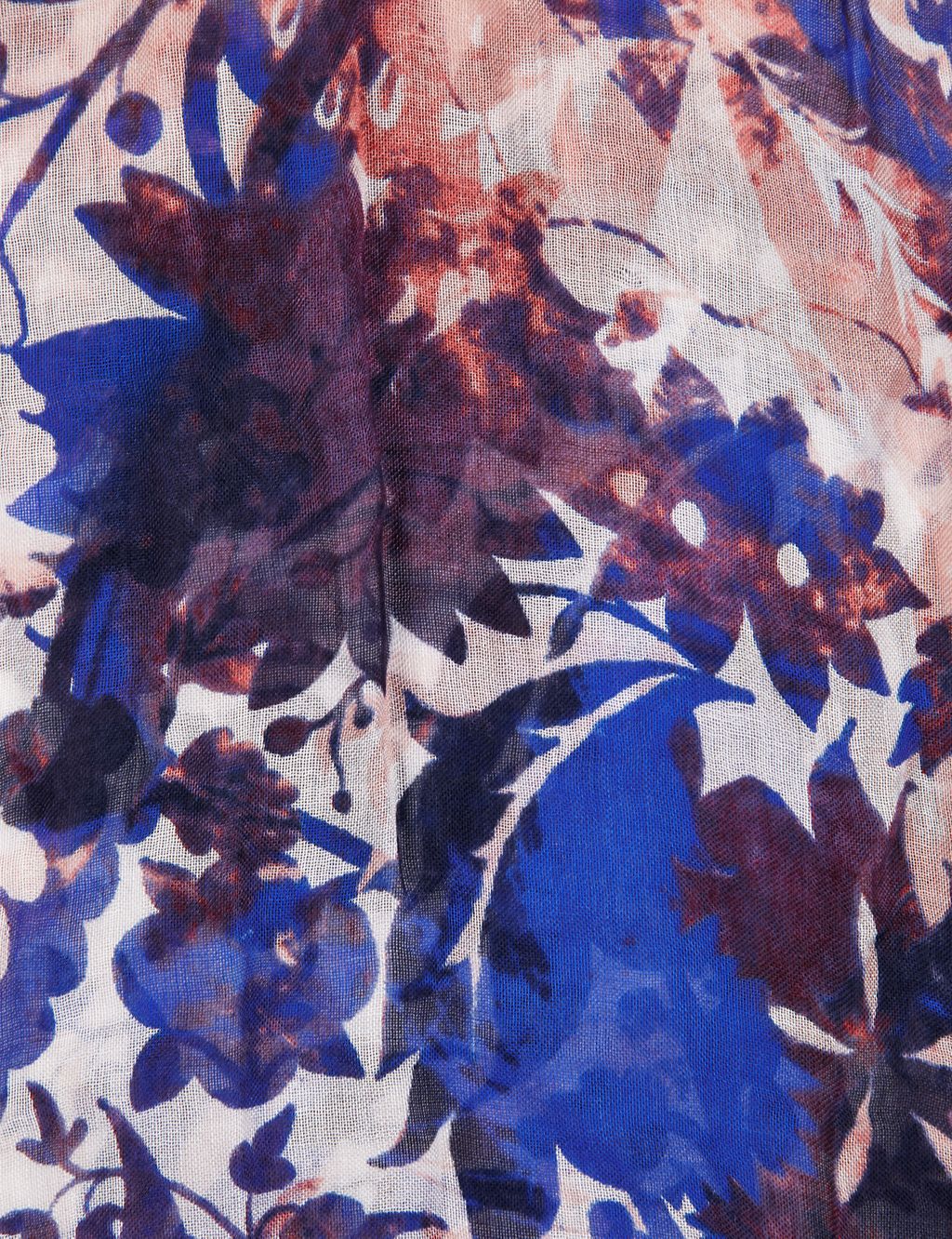 Modal Blend Foliage Print Scarf 1 of 3