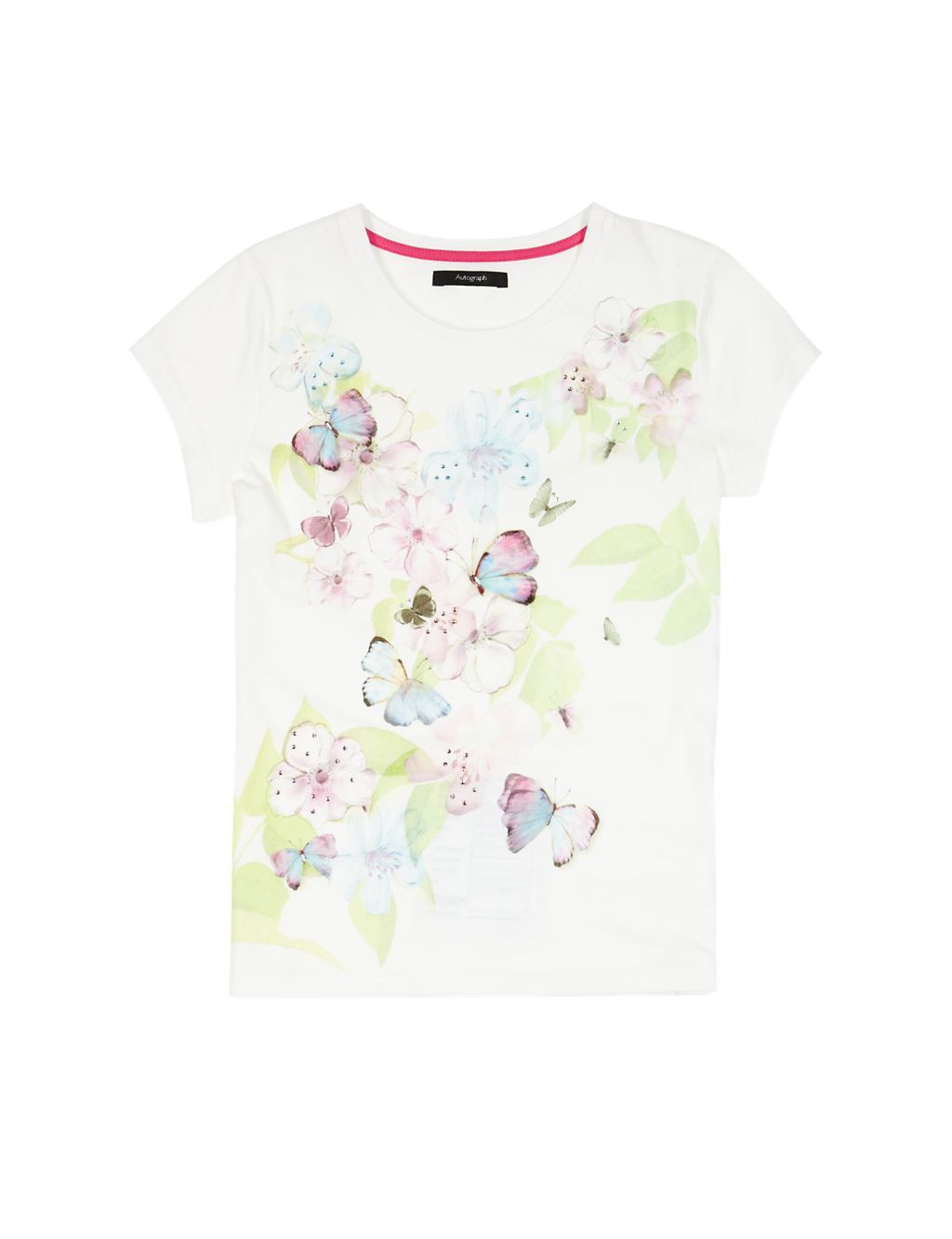 Modal Blend Placement Floral T-Shirt (5-14 Years) 1 of 4