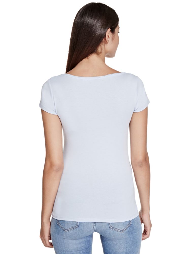Modal Blend Short Sleeve T-Shirt 4 of 4