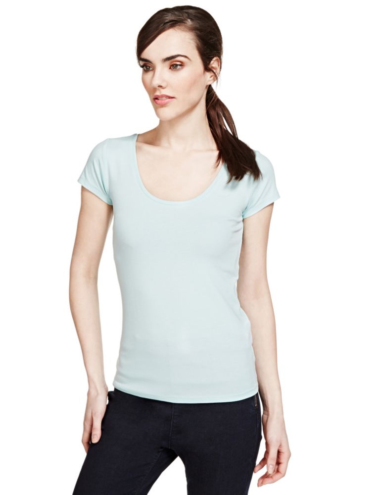 Modal Blend Short Sleeve T-Shirt 1 of 4