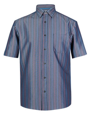 Modal Blend Soft Touch Striped Shirt Image 2 of 3