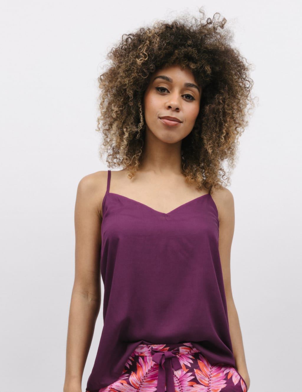 Dark purple camisole top