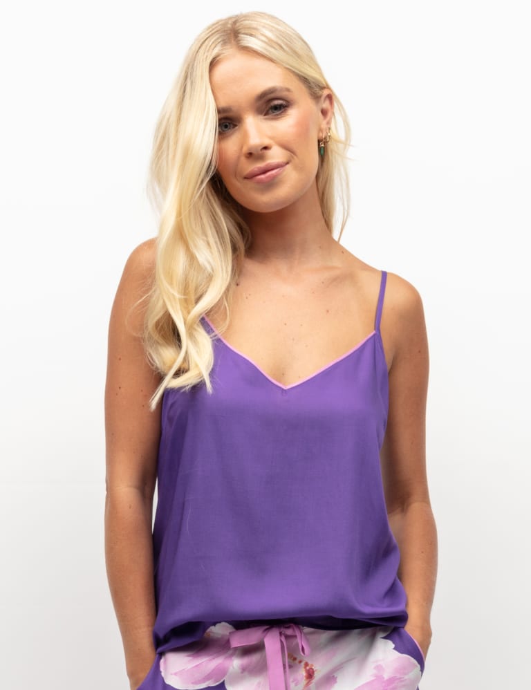 Purple camisole top store