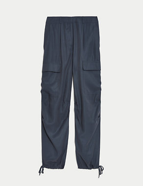 Modal Rich Cargo Wide Leg Trousers Image 2 of 5