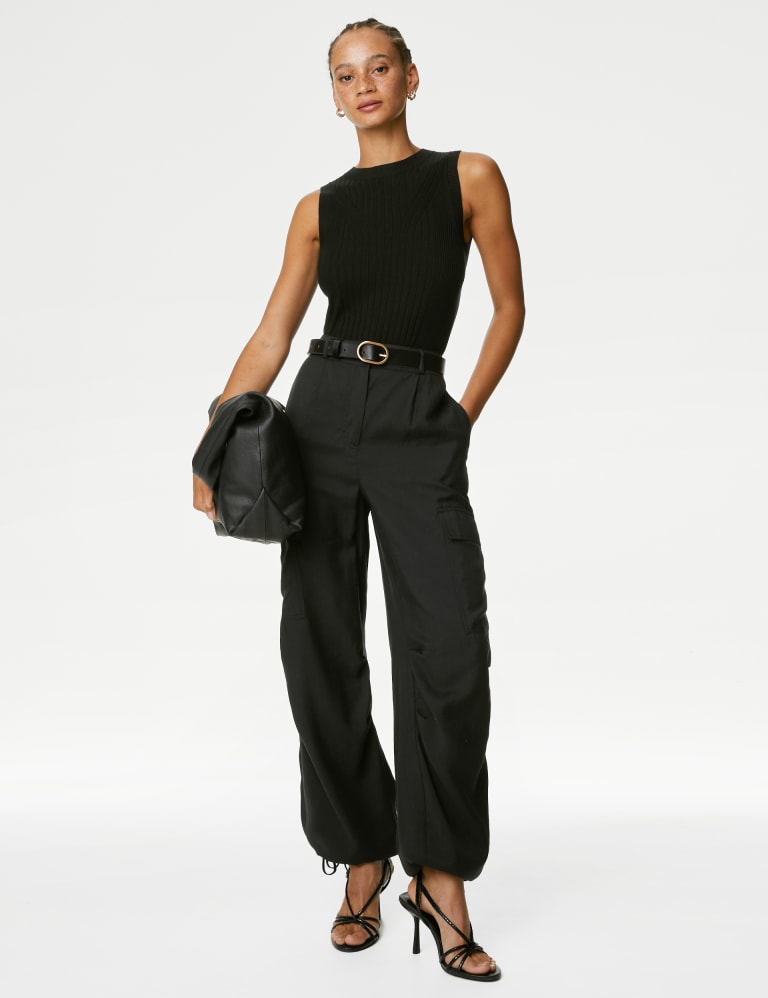 Cargo trousers with modal