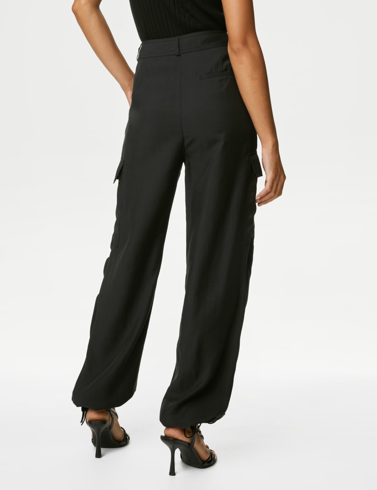 Lyocell™ Rich Cargo Straight Leg Trousers, M&S Collection