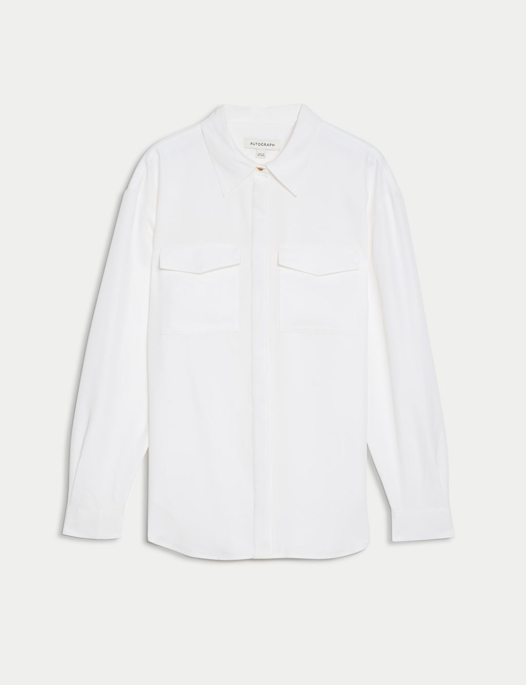 Modal Rich Collared Relaxed Utility Shirt | Autograph | M&S