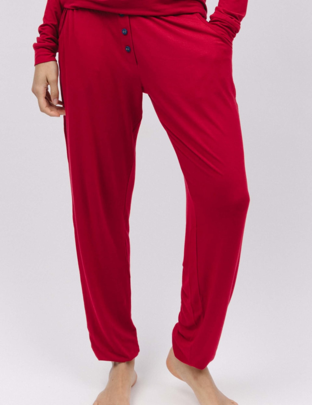 Modal Rich Cuffed Hem Pyjama Bottoms