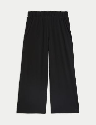 Modal Rich High Waisted Wide Leg Culottes Image 2 of 6
