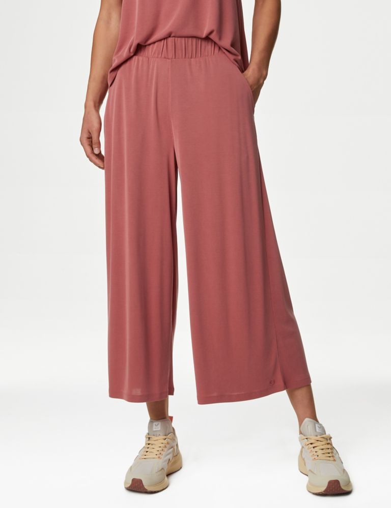 Modal Rich High Waisted Wide Leg Culottes 1 of 6
