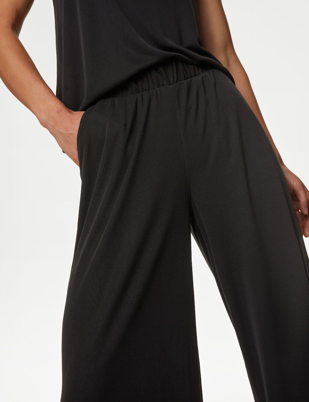 Modal Rich High Waisted Wide Leg Culottes 4 of 6