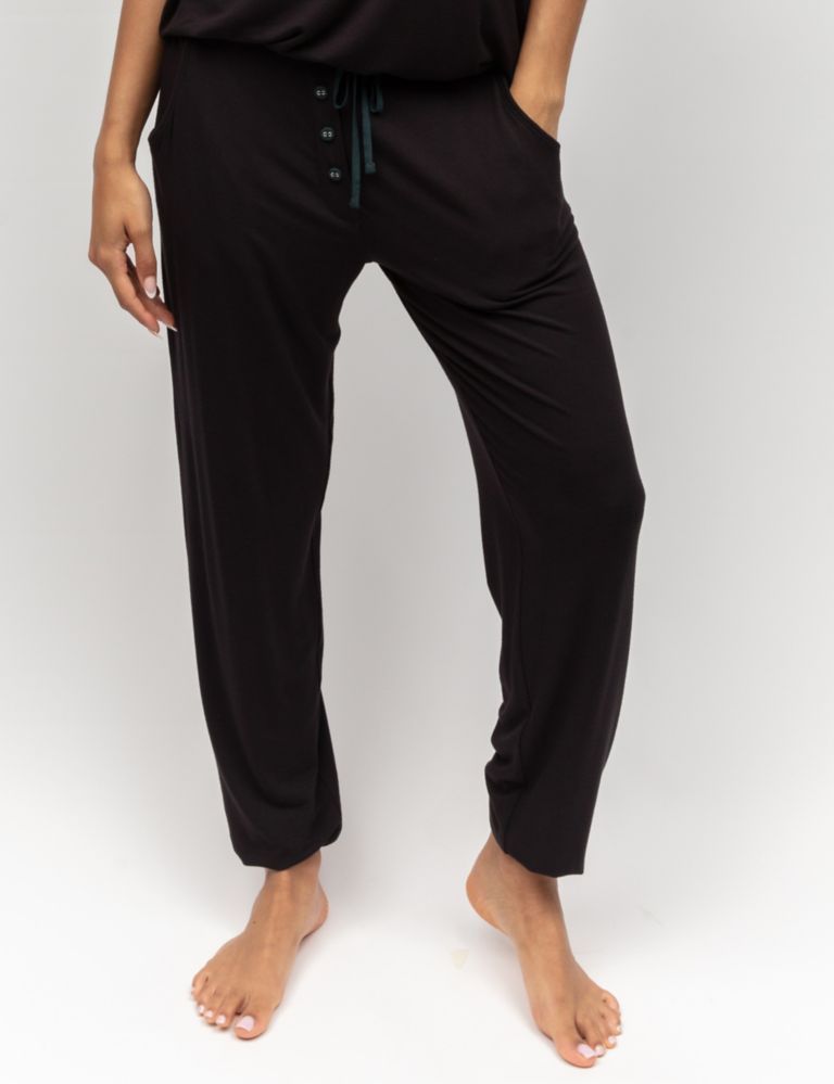 American Apparel Men's Mix Modal Lounge Pant, Black, X-Small at