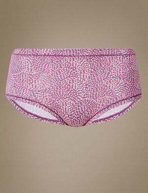 Modal Rich Printed Flexifit™ Midi Knickers Image 2 of 4