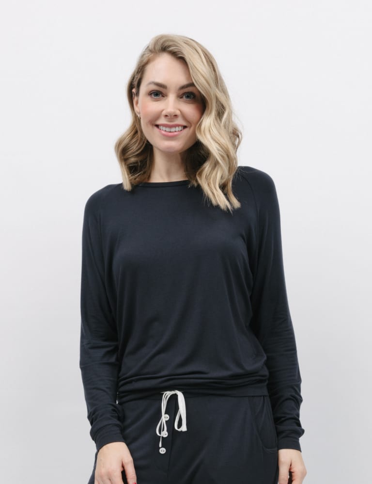 Modal Rich Pyjama Top Cyberjammies M S