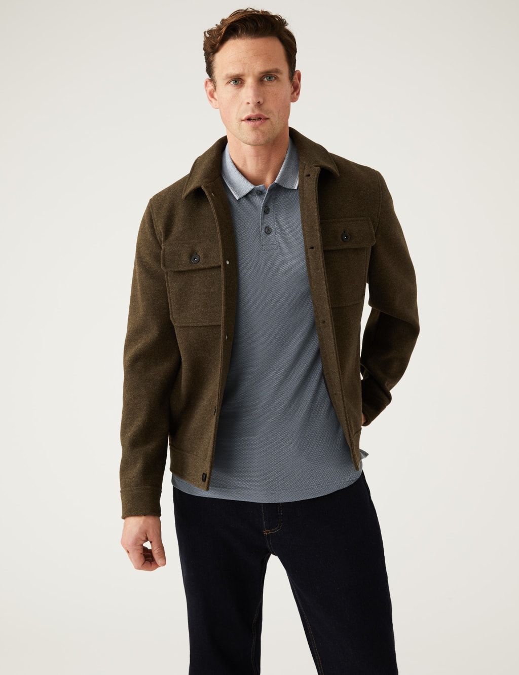 Modal Rich Tipped Collar Polo Shirt 5 of 6