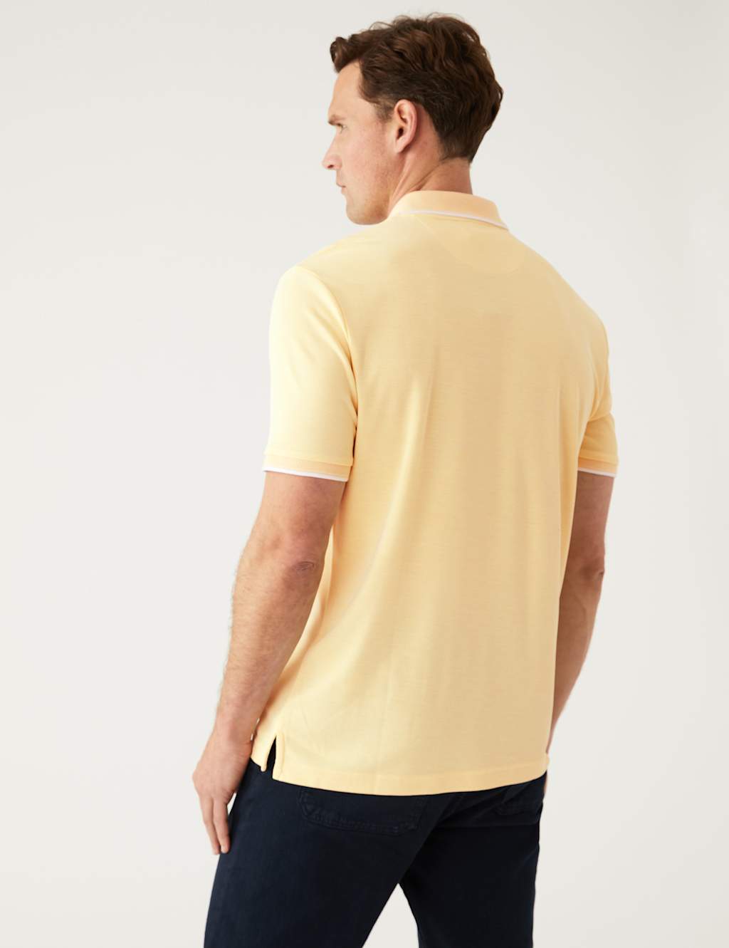 Modal Rich Tipped Collar Polo Shirt 5 of 5