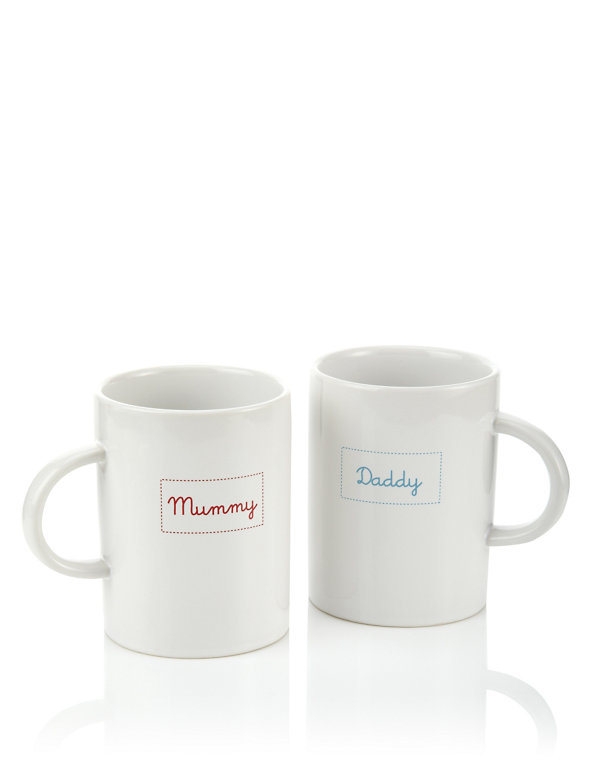 Modern Baby Mummy & Daddy's Ceramic Mugs Image 1 of 1
