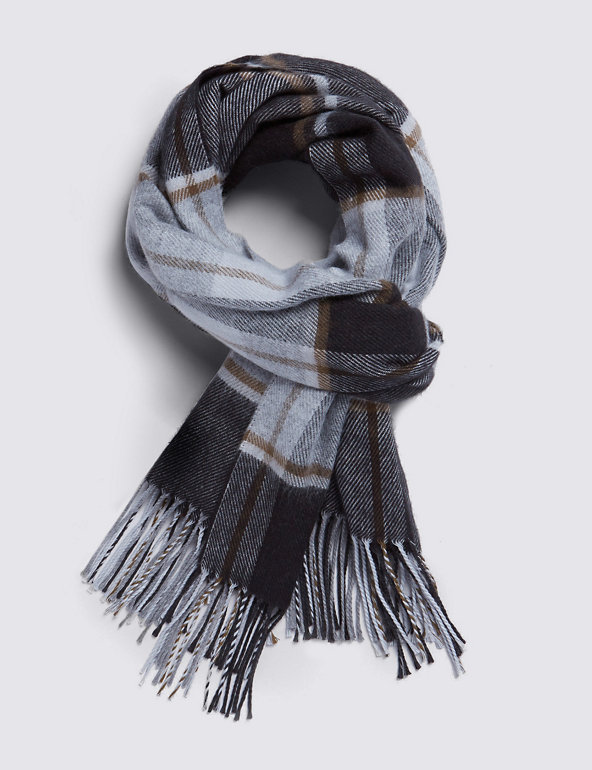 Modern Checked Scarf Image 1 of 1