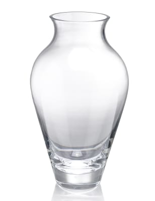 Modern Large Clear Glass Urn Vase M&S