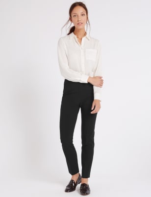 Slim leg shop trousers