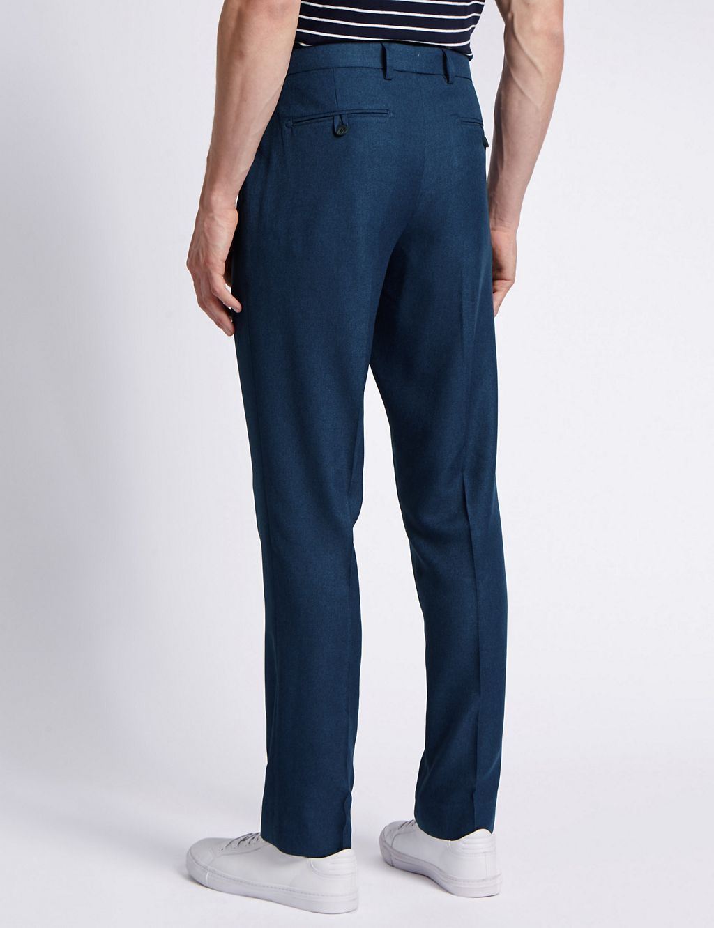 Modern Tailored Textured Trousers 4 of 4