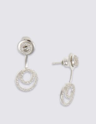 Modern front and back earrings Image 1 of 2