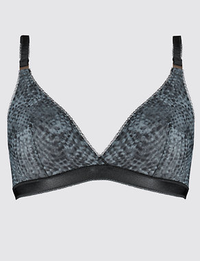 Moderne Faux Snakeskin Non-Padded Non-Wired Bralet Image 2 of 4