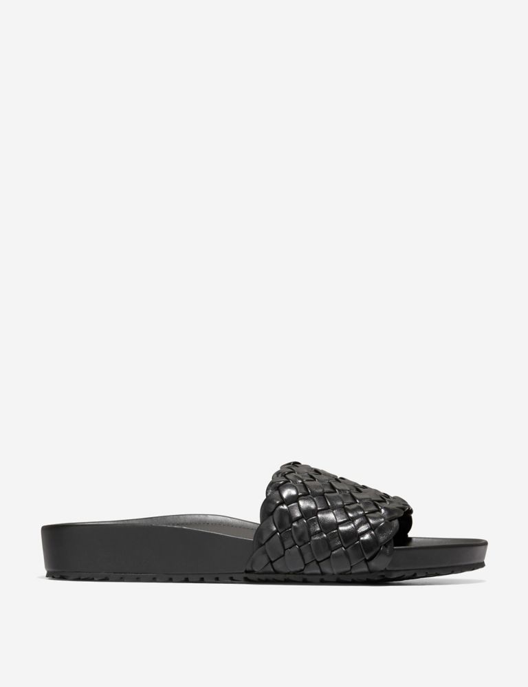 Mojave Leather Woven Sliders | Cole Haan | M&S