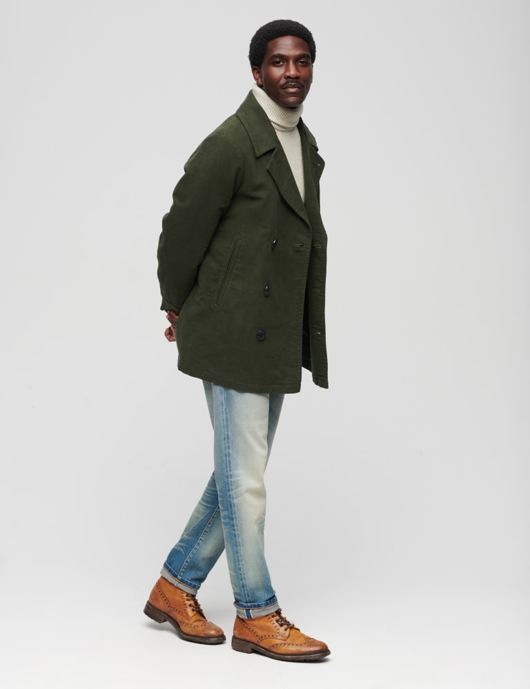 Green peacoat store
