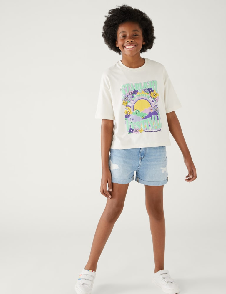 Mom Denim Shorts 6 16 Yrs M S Collection M S