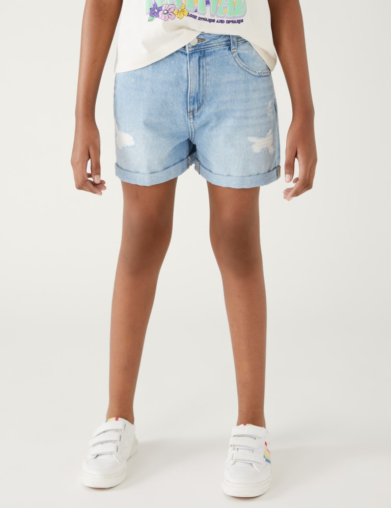 M&s denim shorts on sale