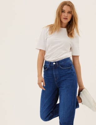 m&s mom high rise jeans