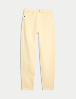 Mom High Waisted Tapered Ankle Grazer Jeans Image 2 of 5