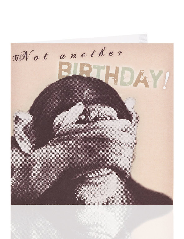 Monkey Birthday Card Image 1 of 2