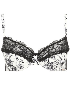 Mono Floral Padded Push-Up A-DD Bra Image 2 of 4