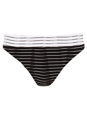 Mono Striped Hipster Bikini Bottoms Image 2 of 3