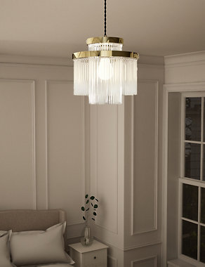 Monroe Glass Easy Fit Ceiling Lamp Shade Image 2 of 8