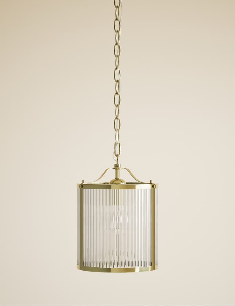 Navy lantern pendant top