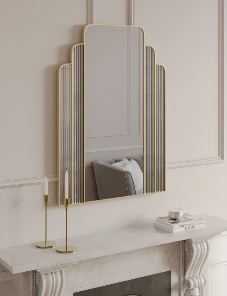 Monroe Large Rectangular Wall Mirror 1 of 7