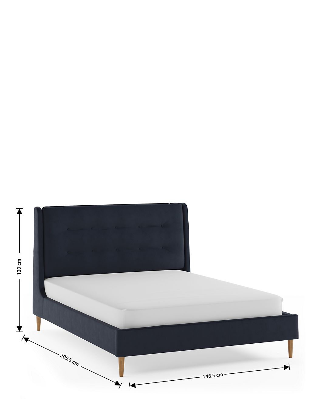 Monroe Upholstered Bed 4 of 7