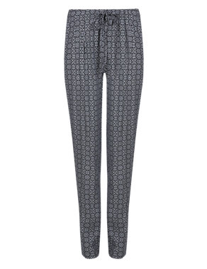 Mosaic Print Tapered Leg Trousers Image 2 of 4