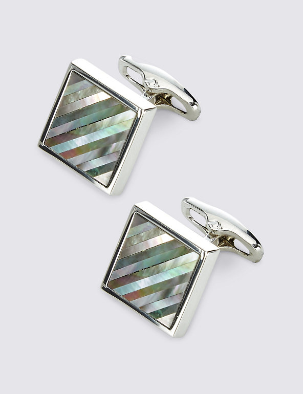 Mother of Pearl Cufflinks Image 1 of 2
